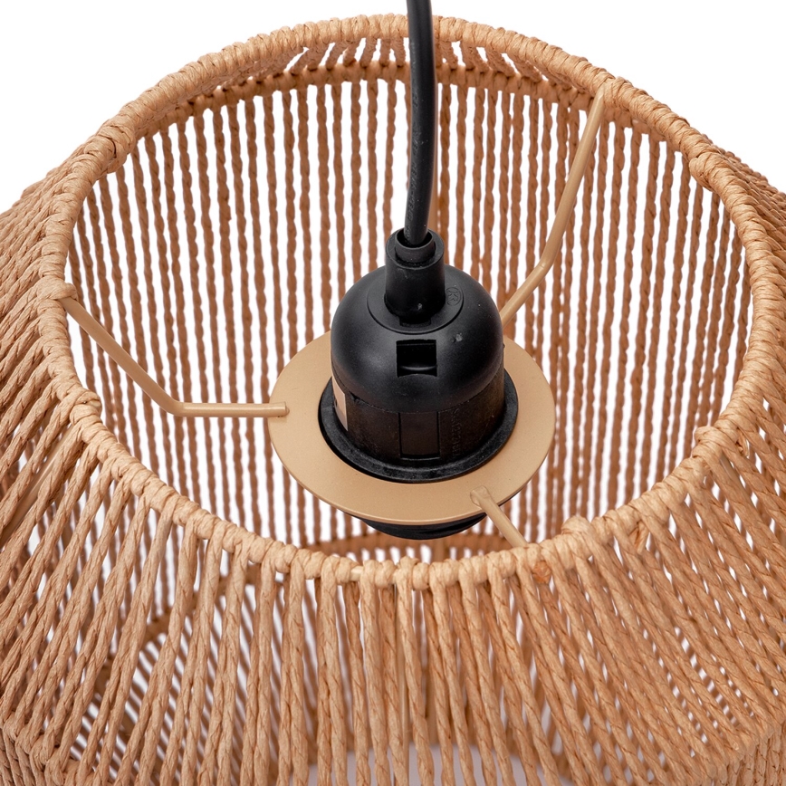 Aigostar - Lámpara colgante 1xE27/60W/230V beige