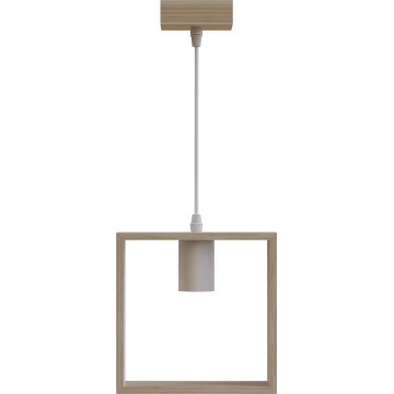 Aigostar - Lámpara colgante 1xE27/60W/230V beige