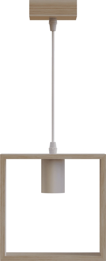 Aigostar - Lámpara colgante 1xE27/60W/230V beige