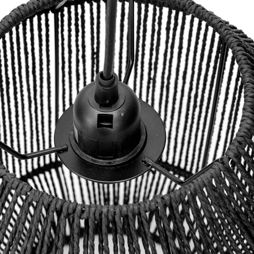 Aigostar - Lámpara colgante 1xE27/60W/230V negro