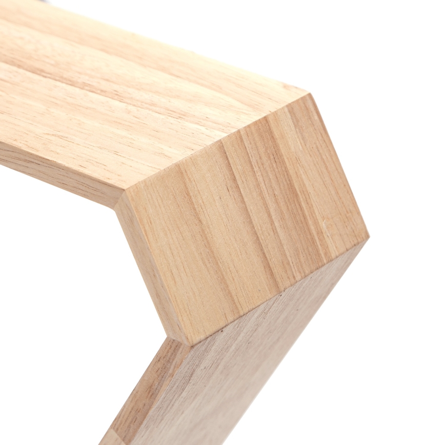 Aigostar - Lámpara colgante de madera con cable, 1xE27/60W/230V, acabado en pino