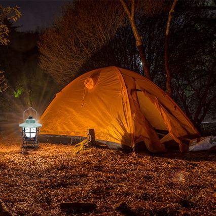 Aigostar - Lámpara de camping portátil recargable y regulable LED/3W/3,7V 1200mAh