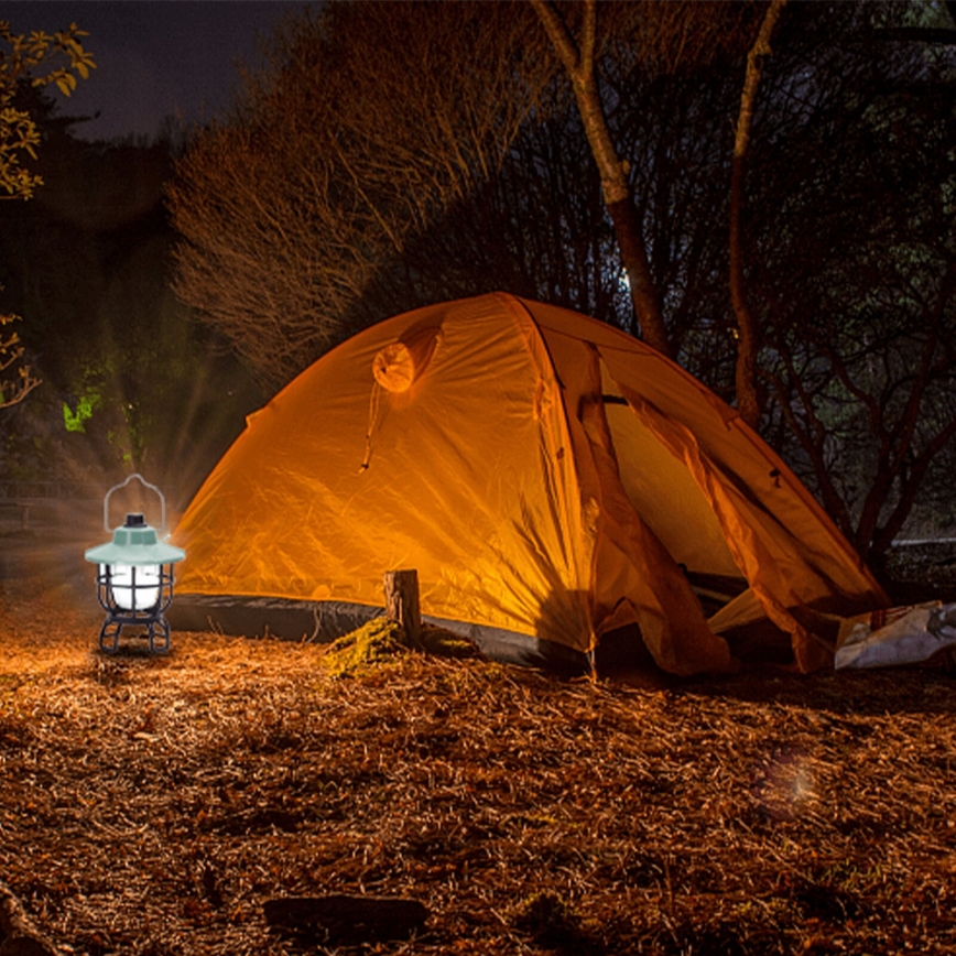 Aigostar - Lámpara de camping portátil recargable y regulable LED/3W/3,7V 1200mAh
