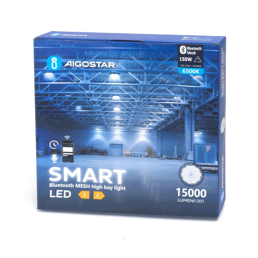 Aigostar - Lámpara LED de exterior regulable de alta resistencia MESH High Bay LED/150W/230V 6500K IP65