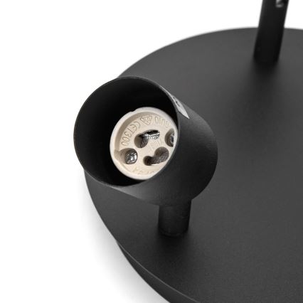 Aigostar - Lámpara de focos 3xGU10/60W/230V negra