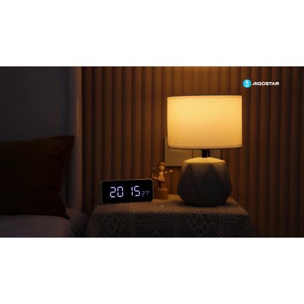 Aigostar - Lámpara de mesa 1xE14/40W/230V gris