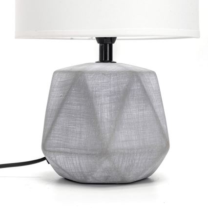 Aigostar - Lámpara de mesa 1xE14/40W/230V gris