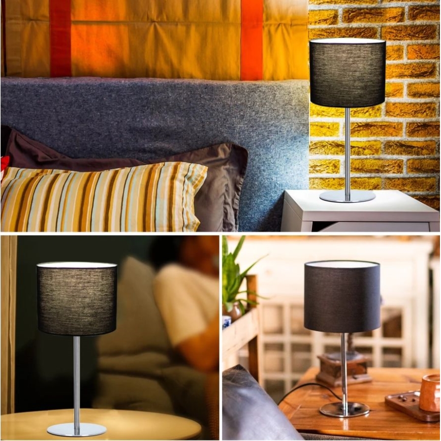 Aigostar - Lámpara de mesa 1xE14/40W/230V negro