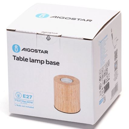 Aigostar - Lámpara de mesa 1xE27/60W/230V árbol de caucho