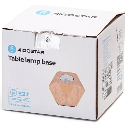 Aigostar - Lámpara de mesa 1xE27/60W/230V árbol de caucho
