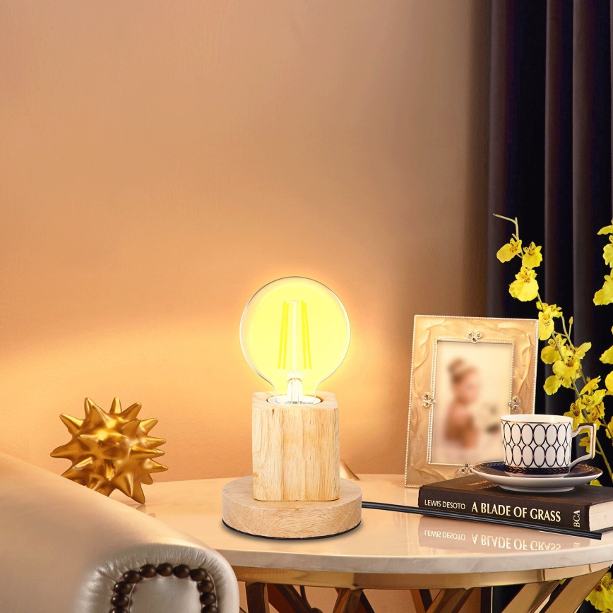Aigostar - Lámpara de mesa 1xE27/60W/230V árbol de caucho