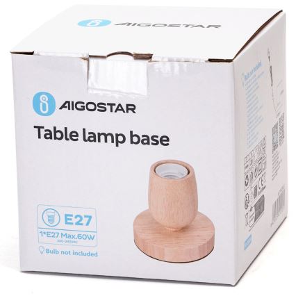 Aigostar - Lámpara de mesa 1xE27/60W/230V árbol de caucho