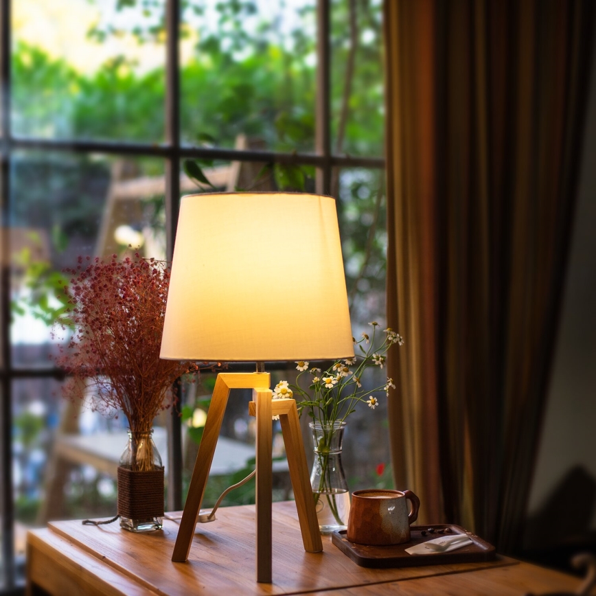 Aigostar - Lámpara de mesa 1xE27/60W/230V