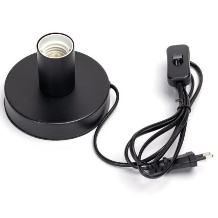 Aigostar - Lámpara de mesa 1xE27/60W/230V negro