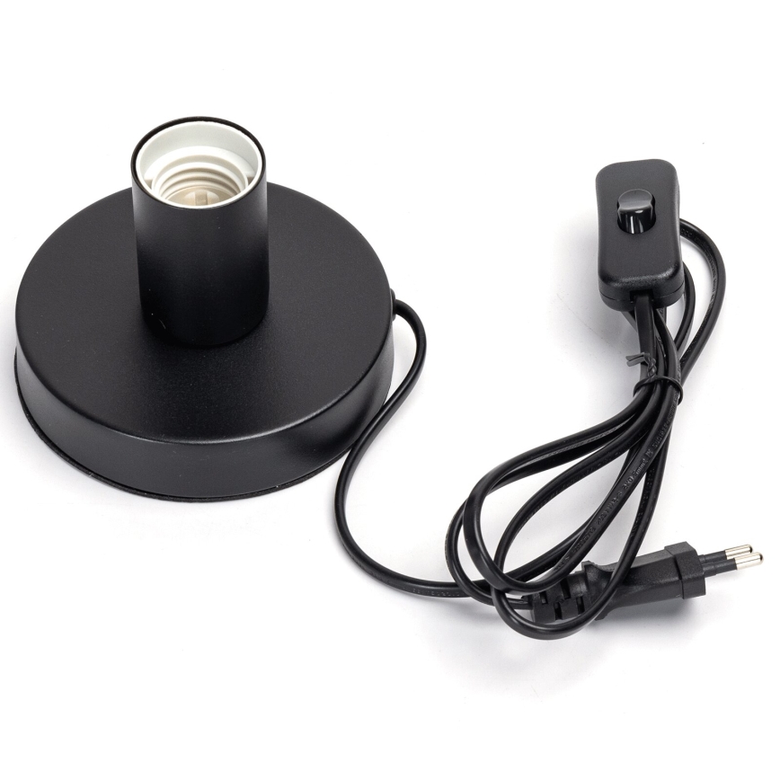 Aigostar - Lámpara de mesa 1xE27/60W/230V negro