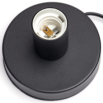 Aigostar - Lámpara de mesa 1xE27/60W/230V negro