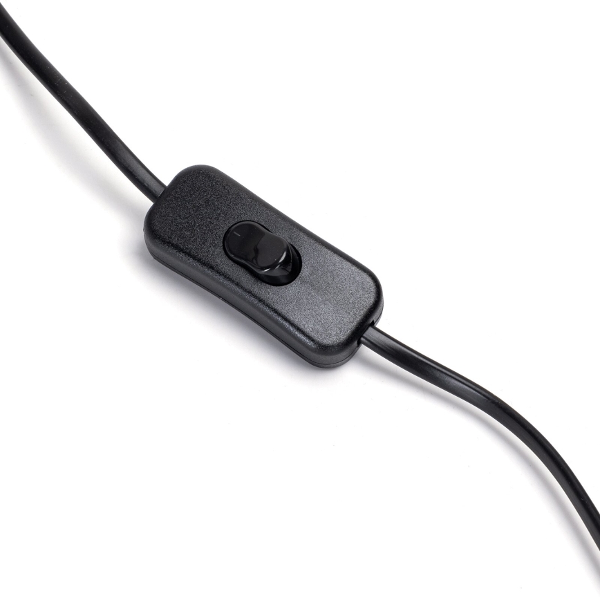 Aigostar - Lámpara de mesa 1xE27/60W/230V negro