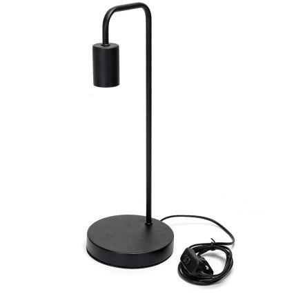 Aigostar - Lámpara de mesa 1xE27/60W/230V negro