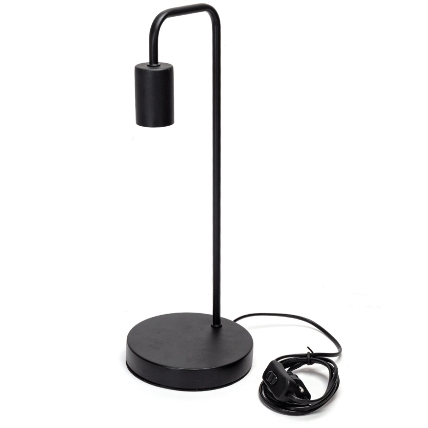 Aigostar - Lámpara de mesa 1xE27/60W/230V negro