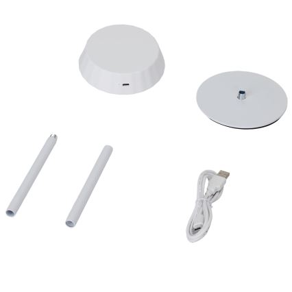 Aigostar - Lámpara de mesa LED regulable AMBIENT LED/2,4W/5V 3000-6500K blanca