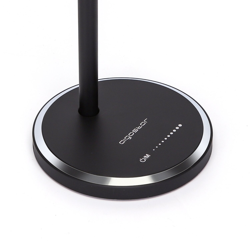 Aigostar - Lámpara de mesa regulable LED táctil LED/8W/230V 3000-6000K negro
