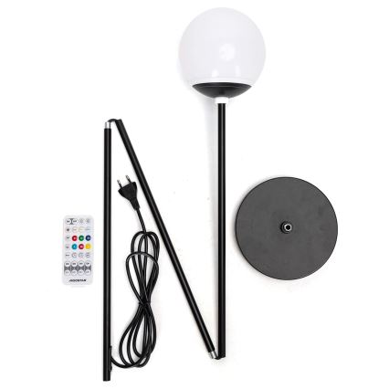 Aigostar - Lámpara de pie regulable LED RGBW MESH LED/8W/230V + mando a distancia