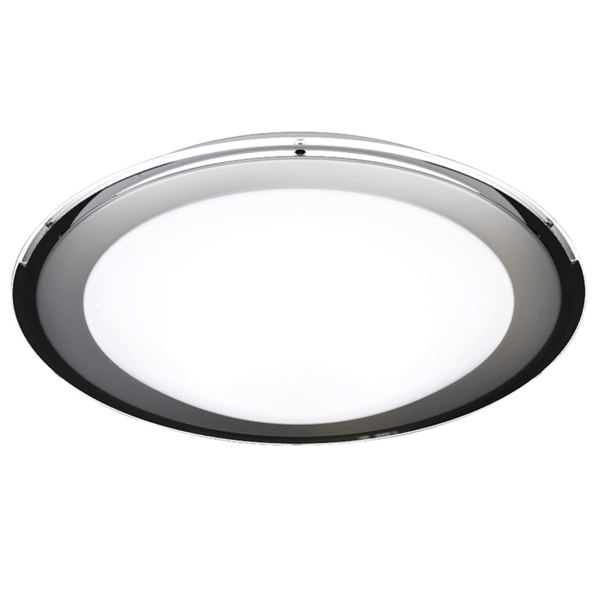 Aigostar - Lámpara de techo LED regulable LED/60W/230V 2700-6500K diámetro 52,7 cm cromo + control remoto