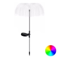 Aigostar - Lámpara decorativa solar LED RGB LED/0,03W/1,2V 300 mAh 70cm IP44