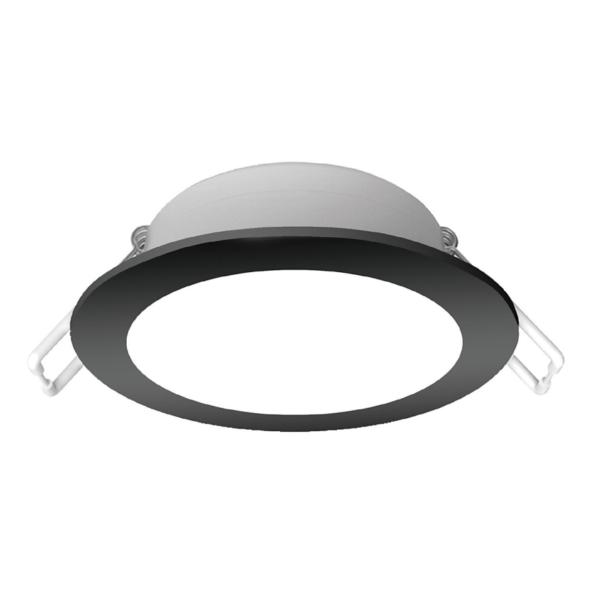 Aigostar - Lámpara empotrable de baño LED LED/4,8W/230V 3000K negro IP65