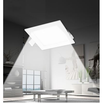 Aigostar - Lámpara empotrable LED LED/16W/230V 16,5x16,5 cm 4000K blanco