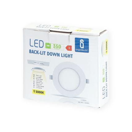 Aigostar - Lámpara empotrable LED LED/4W/230V 3000K diá. 9,8 cm blanco