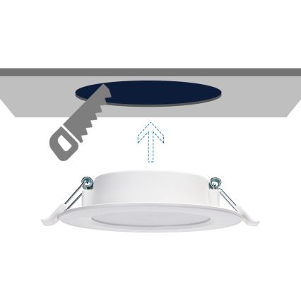 Aigostar - Lámpara empotrable LED LED/6W/230V 4000K diá. 11,8 cm blanco