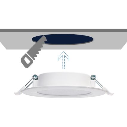 Aigostar - Lámpara empotrable LED LED/9W/230V 4000K diá. 14,5 cm blanco