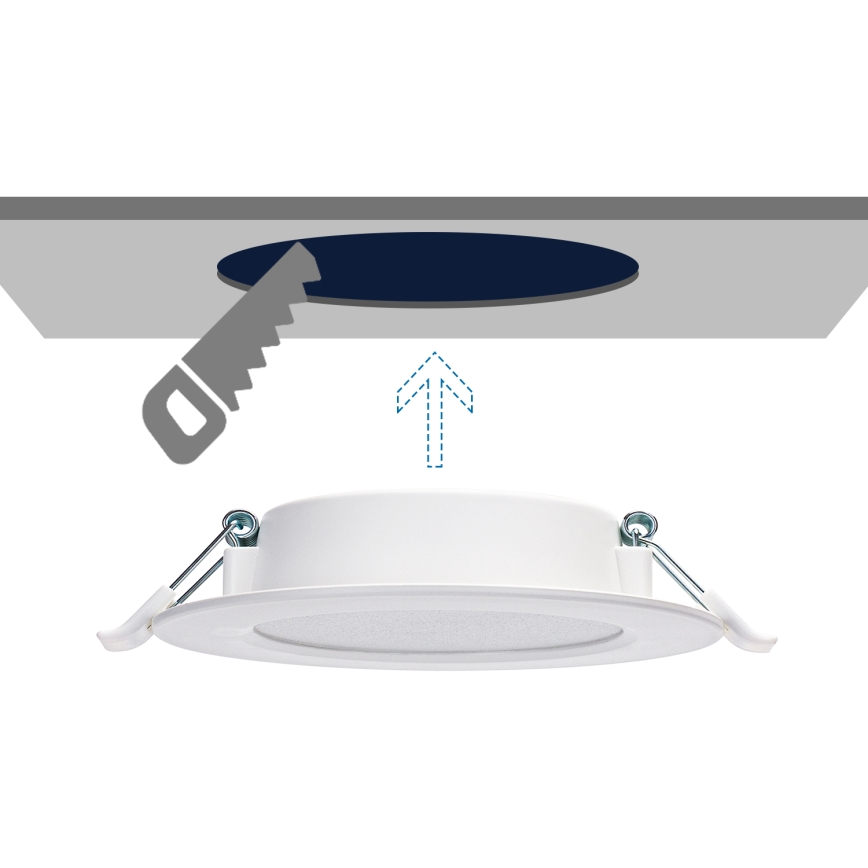 Aigostar - Lámpara empotrable LED LED/9W/230V 4000K diá. 14,5 cm blanco