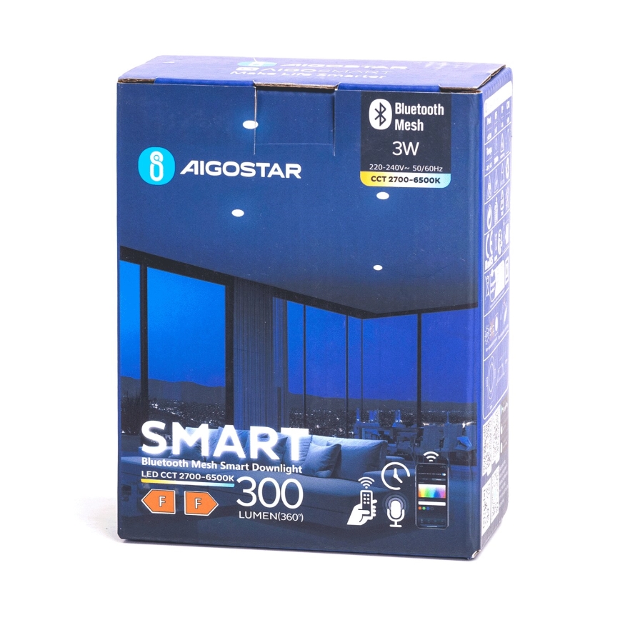 Aigostar - Lámpara empotrable LED regulable MESH LED/3W/230V 2700-6500K blanco
