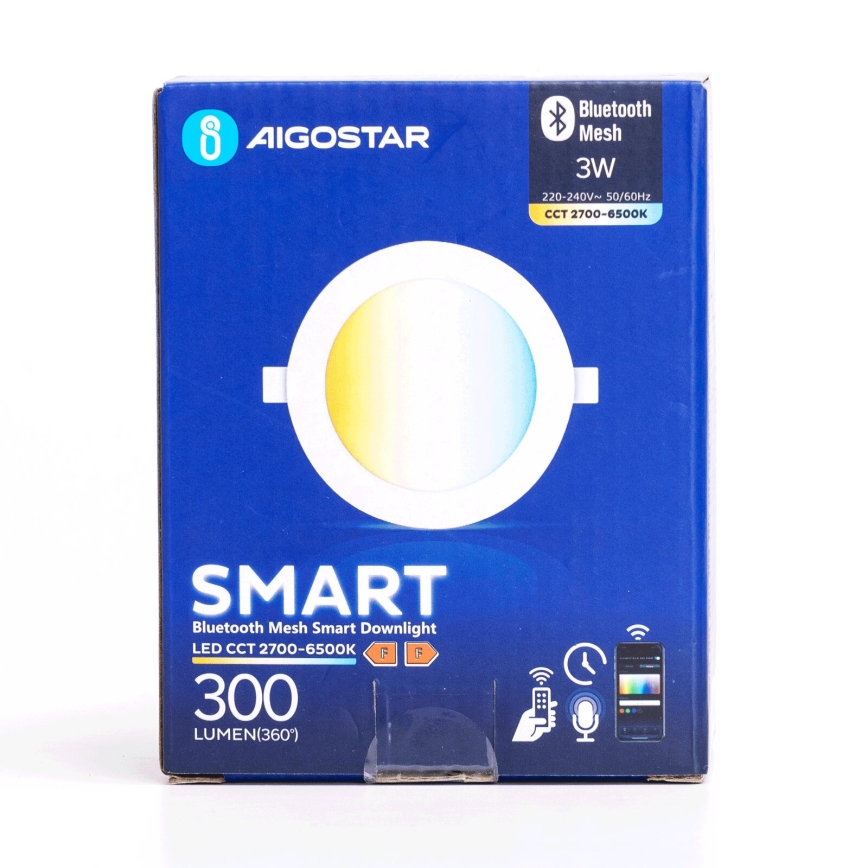 Aigostar - Lámpara empotrable LED regulable MESH LED/3W/230V 2700-6500K blanco