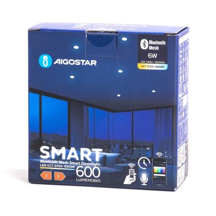 Aigostar - Lámpara empotrable LED regulable de exterior MESH LED/6W/230V 2700-6500K IP44 blanco