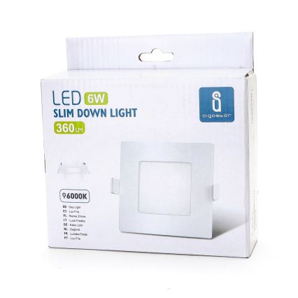 Aigostar - Lámpara empotrable LED ULTRATHIN LED/6W/230V 6000K blanco