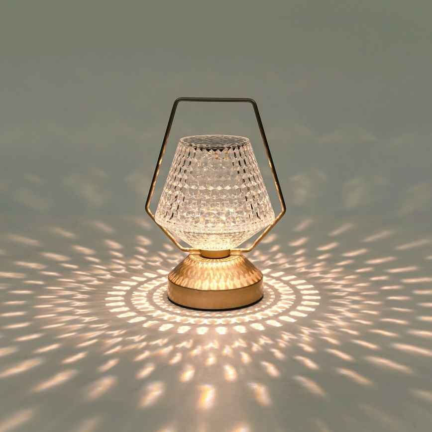 Aigostar - Lámpara de mesa LED recargable y regulable LED/1W/5V 2700/4000/6500K 1800mAh 20 cm
