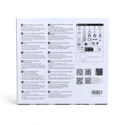 Aigostar - Lámpara de techo LED RGBW regulable MESH LED/24W/230V 3000-6500K blanca + mando a distancia
