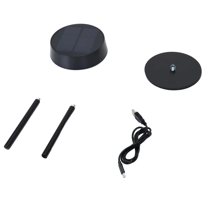 Aigostar - LED Lámpara solar LED/2,4W/5V IP44 1800 mAh