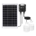 Aigostar - Lámpara solar LED 2xLED/35W/12V 6000 mAh 6500K diá. 10 cm + control remoto
