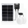 Aigostar - Lámpara solar LED 2xLED/35W/12V 6000 mAh 6500K diá. 16,8 cm + control remoto