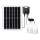 Aigostar - Lámpara solar LED 2xLED/70W/12V 12000 mAh 6500K diá. 12 cm + control remoto