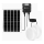 Aigostar - Lámpara solar LED 2xLED/70W/12V 12000 mAh 6500K diá. 20,5 cm + control remoto