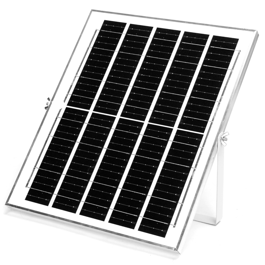 Aigostar - Lámpara solar LED 2xLED/70W/12V 12000 mAh 6500K diá. 20,5 cm + control remoto