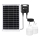 Aigostar - Lámpara solar LED con sensor 2xLED/35W/12V 6000 mAh 6500K diá. 10 cm + control remoto