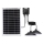 Aigostar - Lámpara solar LED con sensor 2xLED/35W/12V 6000 mAh 6500K diá. 15 cm + control remoto