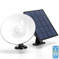 Aigostar - Lámpara solar LED con sensor LED/3,2V 3000K/4000K/6500K IP65 5000 mAh control remoto