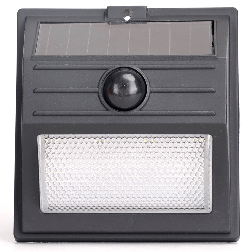 Aigostar - Lámpara solar LED con sensor LED/3,7V 6500K 500 mAh IP65 negro